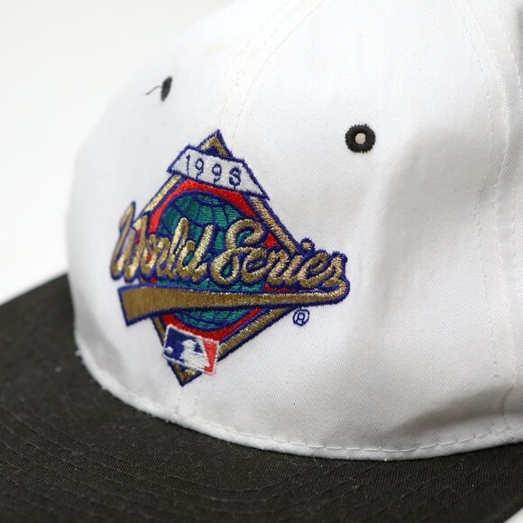 Vintage 90s Starter 1998 World Series Hat Baseball Snapback Cap White Black Kore - Picture 16 of 16
